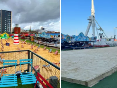 There Will Be Slides, Rides, And Rollercoasters On A Uk City's Biggest Beach
