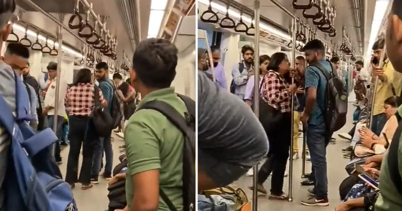 Delhi Metro: Woman Slaps, Scolds Man In Viral Video