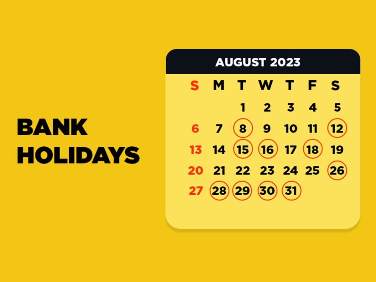 Bank Holidays August 2023 In India Check Full List