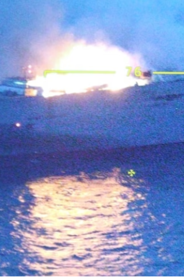 EV Under Suspicion As Cause Of Ongoing Cargo Ship Fire, Says Coast Guard