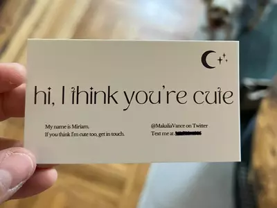  Woman Introduces Creative 'Flirting Business Cards'