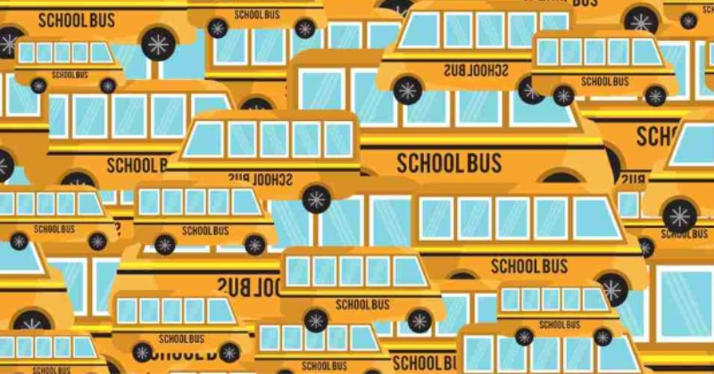 Optical Illusion: Find The Hidden Pencil Among The Buses In 10 Seconds