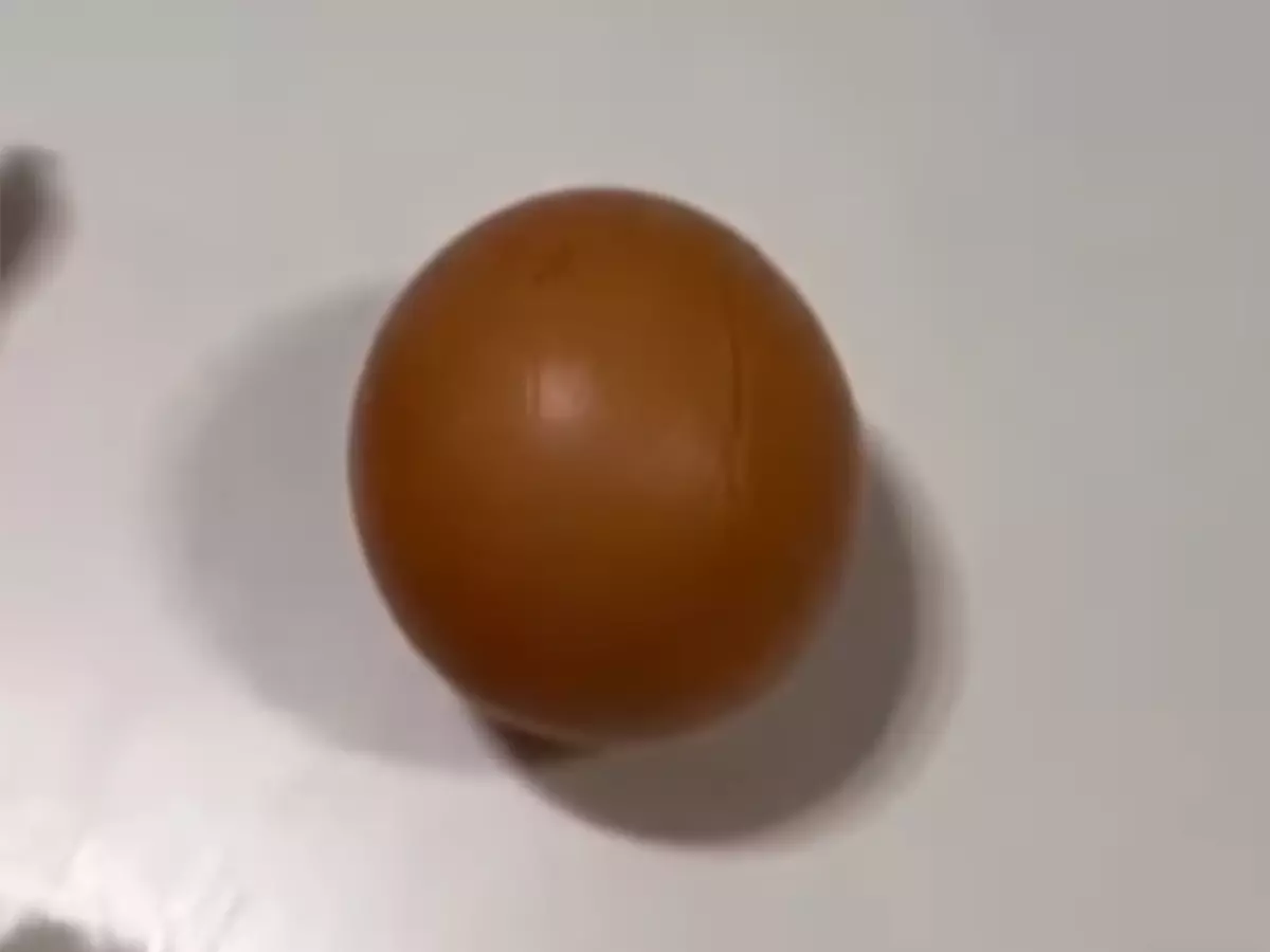 An Egg That Is Perfect Round And One In A Billion Is Found In A Woman's Grocery Bag