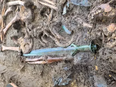 Archaeologists found ancient bronze sword in Germany