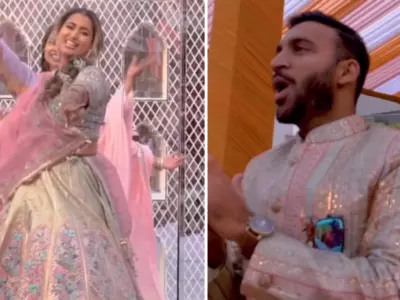 Bride Stuns Everyone With Surprise Performance In 90kgs Lehenga