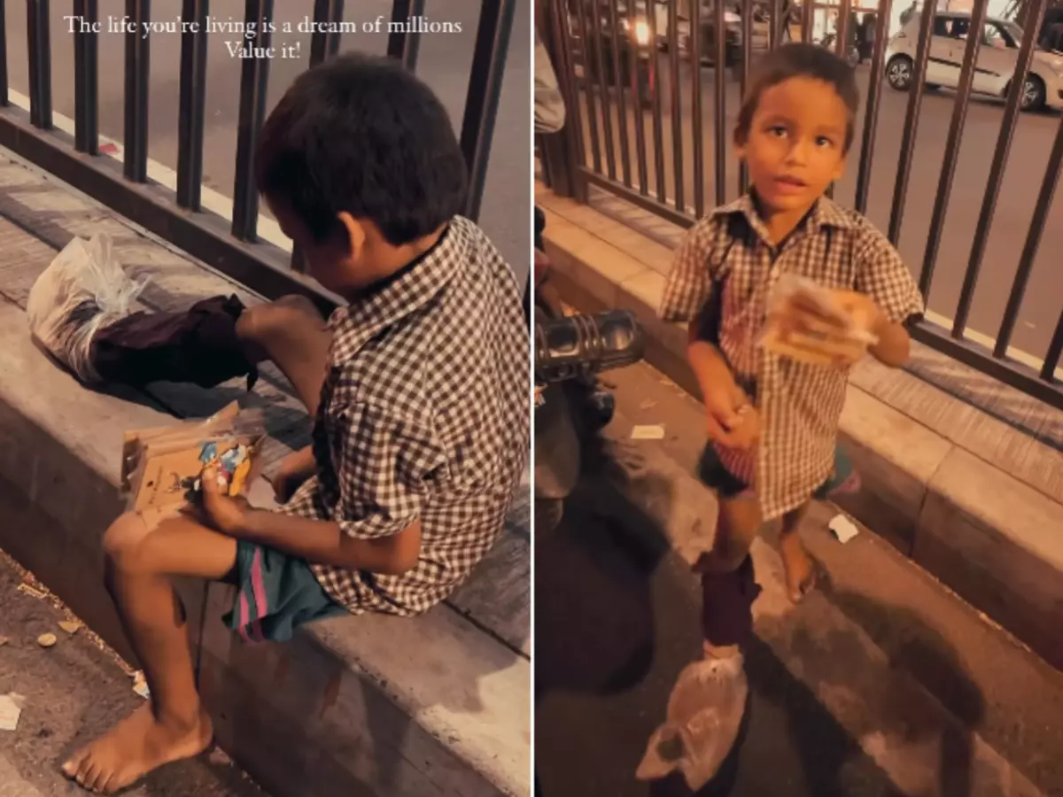 Despite Having A Leg Injury, The Little Boy Sold 'Keychains'