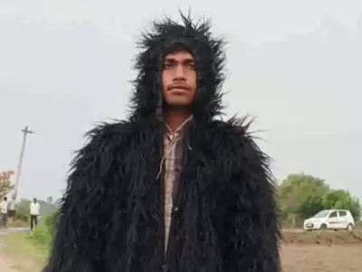Farmers In Uttar Pradesh Dress Up As Bears To Protect Their Crops From Monkeys.