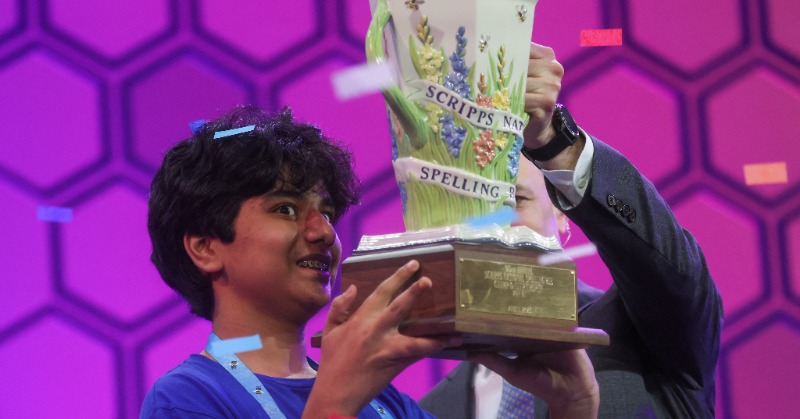 Florida Boy Dev Shah, 14, Wins Scripps Spelling Bee with ‘Psammophile’