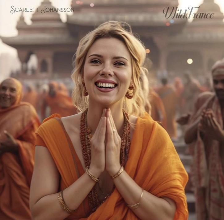 AI Images Of Hollywood Actresses As Indian Monks