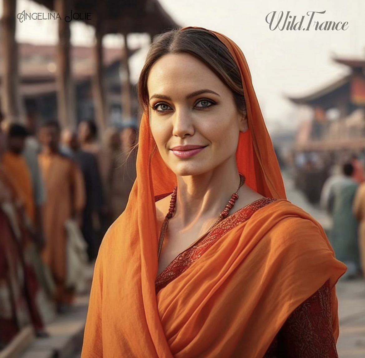 AI Images Of Hollywood Actresses As Indian Monks