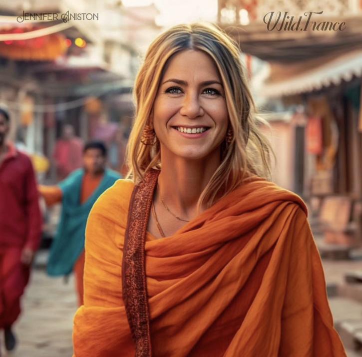 AI Images Of Hollywood Actresses As Indian Monks