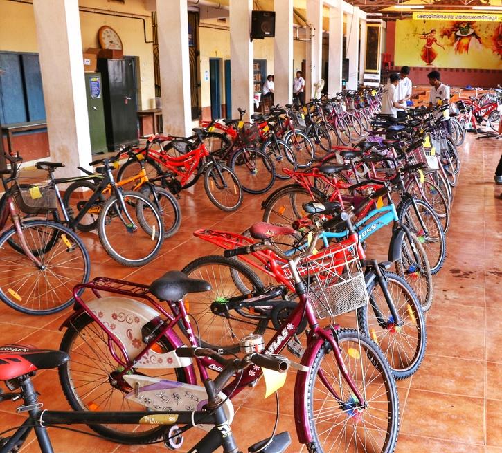 Students at this Kerala school collected more than 100 old bikes, fixed them up and distributed them to their friends