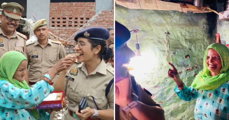 IPS officer brings electricity to the home of a 70-year-old woman in UP