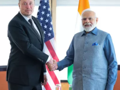 PM Modi meets Elon Musk