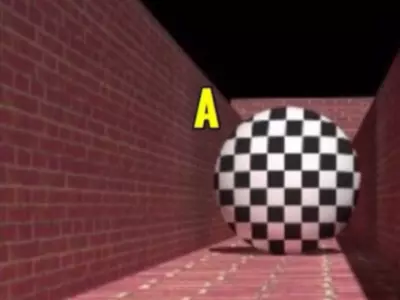 The Optical Illusion Which Ball Is Bigger - A Or B