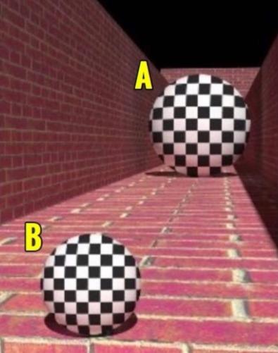 Optical Illusion: Which Ball Is Bigger, A Or B?