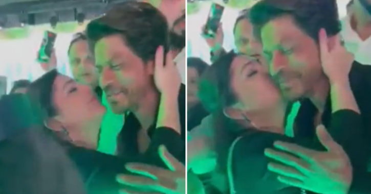Woman Kisses Shah Rukh Khan Forcefully