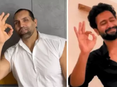 The Great Khali posted an Instagram reel dancing to Vicky Kaushal's Obsessed 