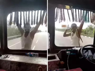 Video Of A Truck Driver's Dangerous Stunt Sparks Backlash