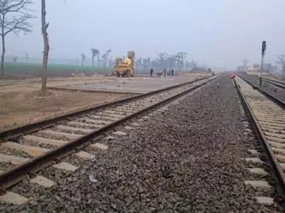Work underway on the Supaul-Araria railway line