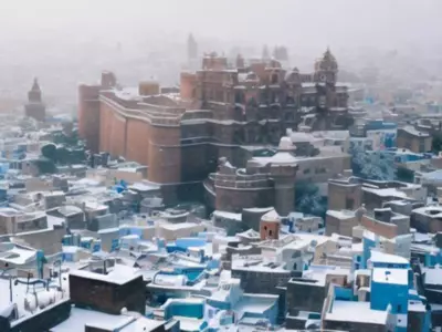 Snow in jodhpur 
