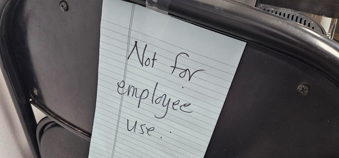 Store Owner Removes Chairs To Improve Employees' Productivity During Breaks