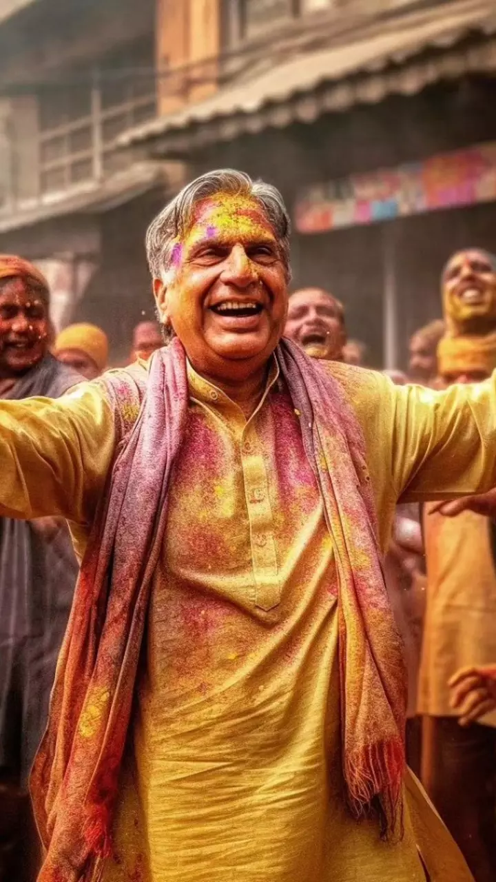 AI-Generated Images Of Billionaires Having Fun At Vrindavan Holi Festival