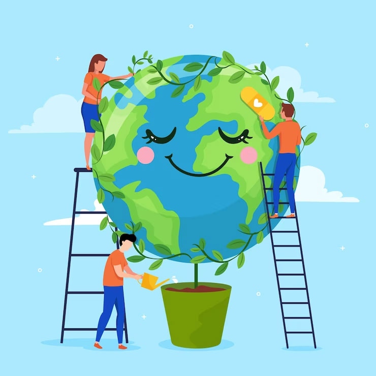 cute planet Earth heart sticker poster|save environment|NO plastic|save  earth|size:12x18 inch|multicolor Paper Print - Quotes & Motivation posters  in India - Buy art, film, design, movie, music, nature and educational  paintings/wallpapers at Flipkart.com