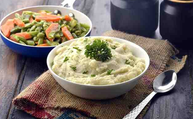 Mashed Potato and Sautéed Vegetables  