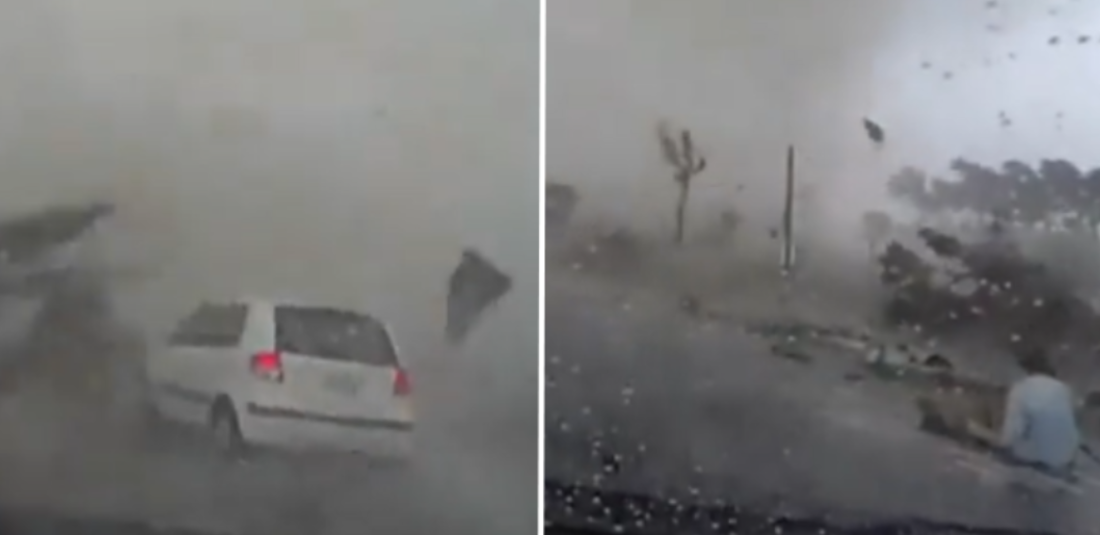 Car Gets Sucked Into Tornado, Video