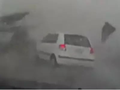 Car Gets Sucked Into Tornado, Video