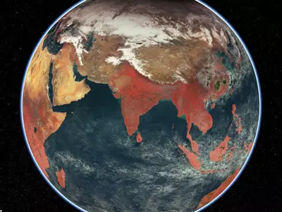 ISRO Shares Breathtaking Mosaic Of Earth From Space, Featuring India In Stunning Detail