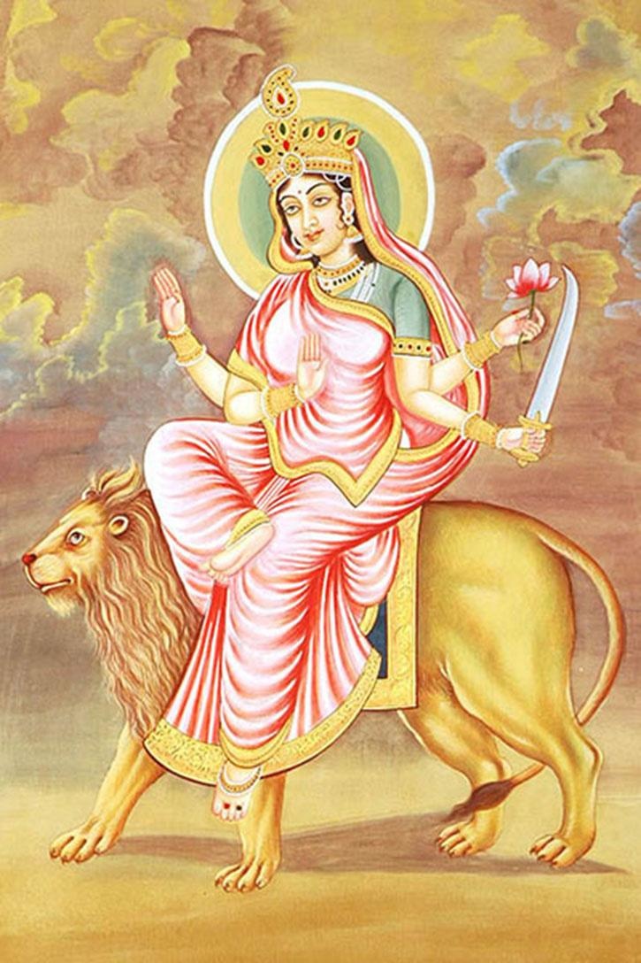 Chaitra Navratri 2023 Day 6 Puja Vidhi Shubh Muhurat Colour Bhog Maa Katyayani Aarti And Mantra 1749