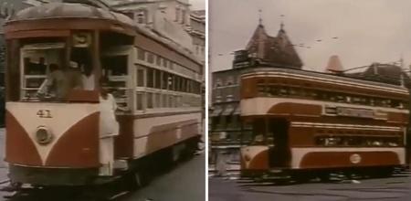 1964 Old Video Of Indian Tram Trains