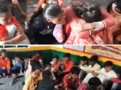 Students Bid Emotional Goodbye To Their Teacher's In Government School