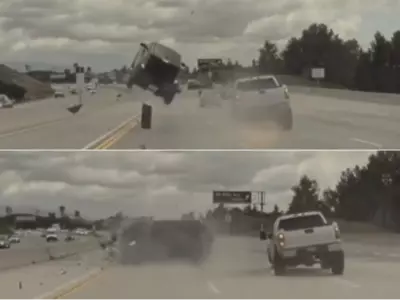 This insane car crash video is more dramatic than scenes from Final Destination.