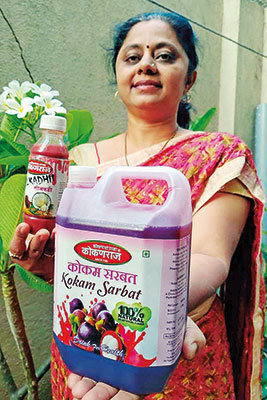 Lalita Khaire owner of Kokam Sharbat 