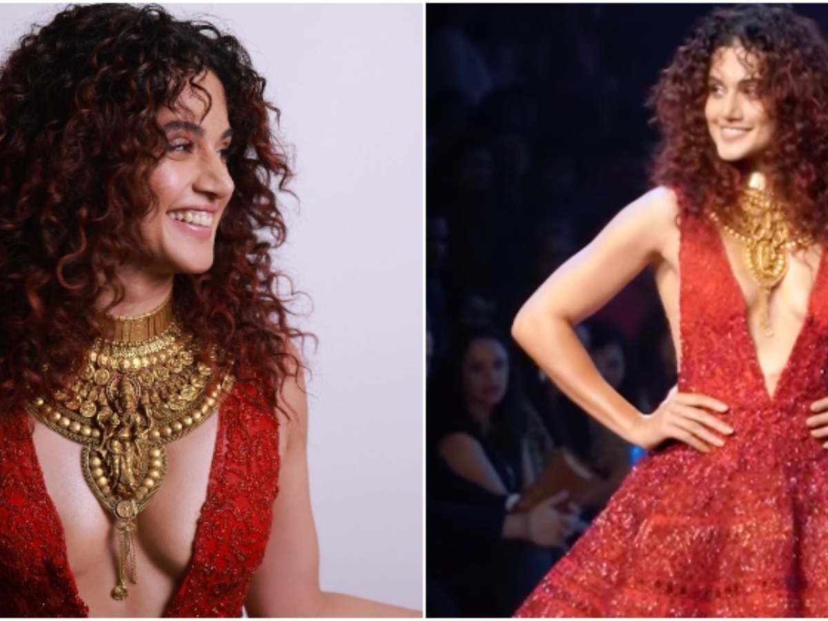 Taapsee Pannu Trolled For Wearing Goddess Lakshmi Necklace With 'Bold' Dress