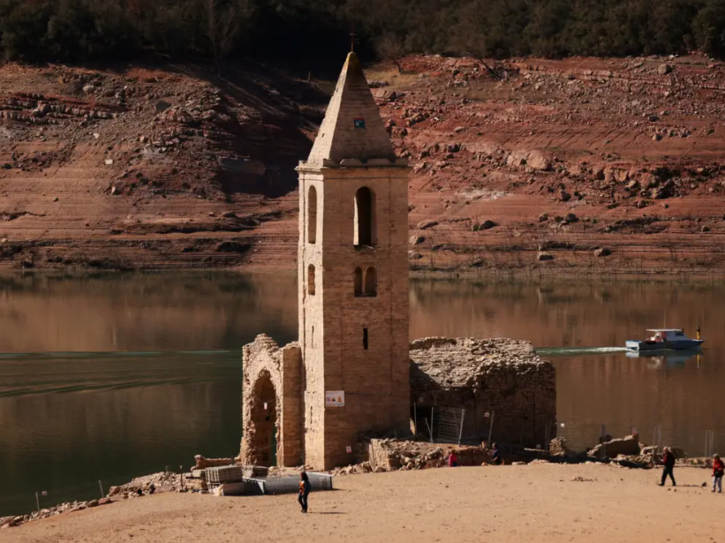 severe drought spain 1000 year old church rediscovered 