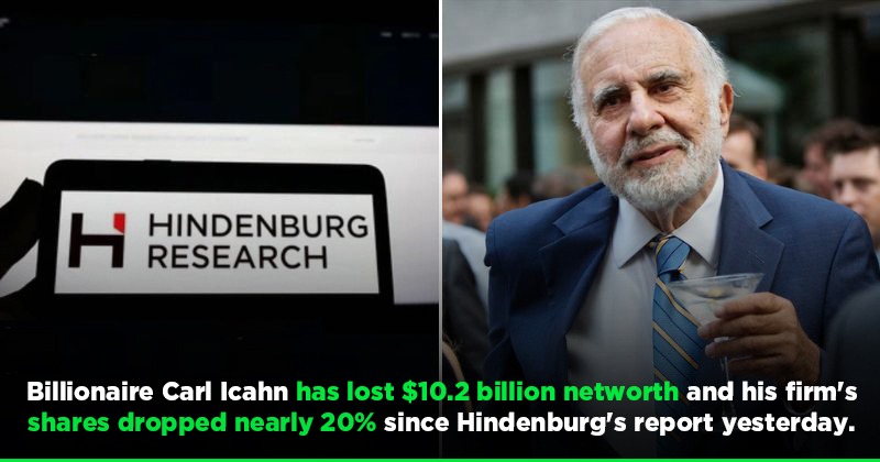 Hindenburg's Latest Report Targets American Billionaire Carl Icahn