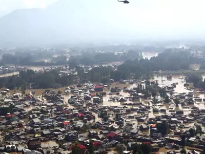 An Aerial View From 2014 Of Flood Affected Regions Of Jammu & Kashmi