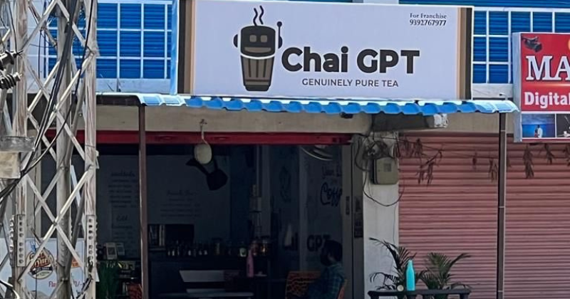 Image Of A Tea Stand Named ChaiGPT Goes Viral