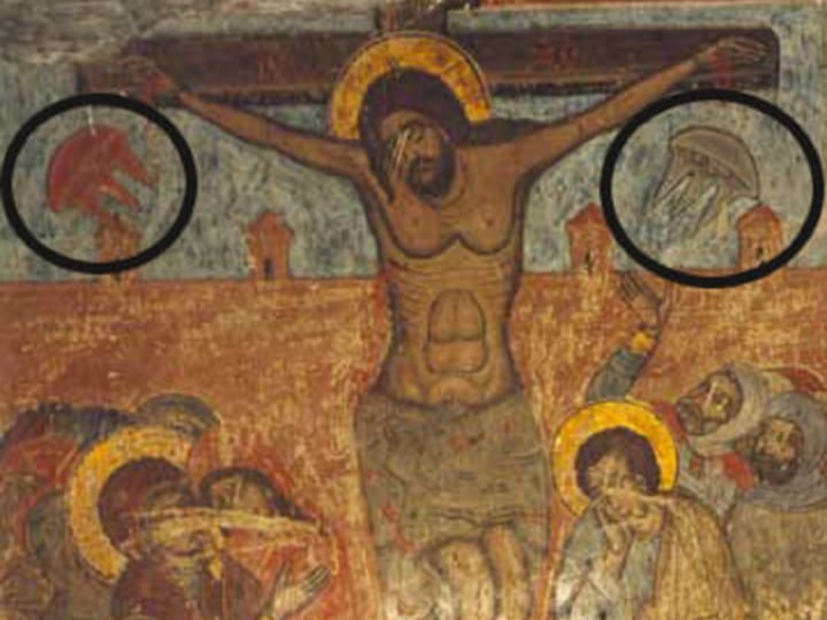 1000 Year old Jesus Painting Might Have UFOs