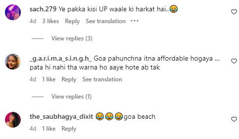 Delhi Metro Goa Beach Joke Comments