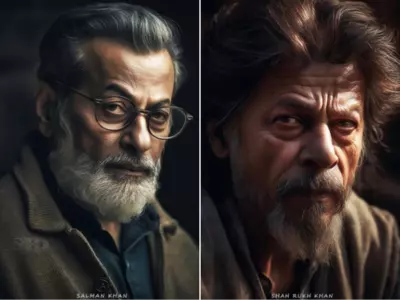 Elderly Photos Of A Bollywood Actors Created By AI