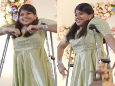 ‘Heartwarming’; Girl Dancing On Chogada In Crutches At A Wedding Leaves The Internet Teary-eyed