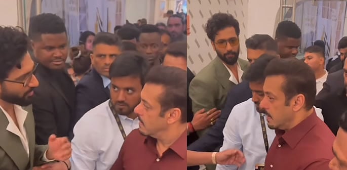 Viral Video: Salman Khan's Security Blocks Vicky Kaushal From Talking 