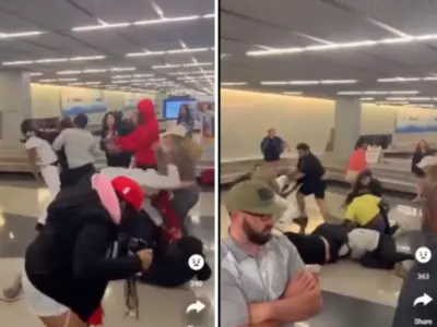 Hair-Pulling and Punches Fly in Chicago Airport Brawl