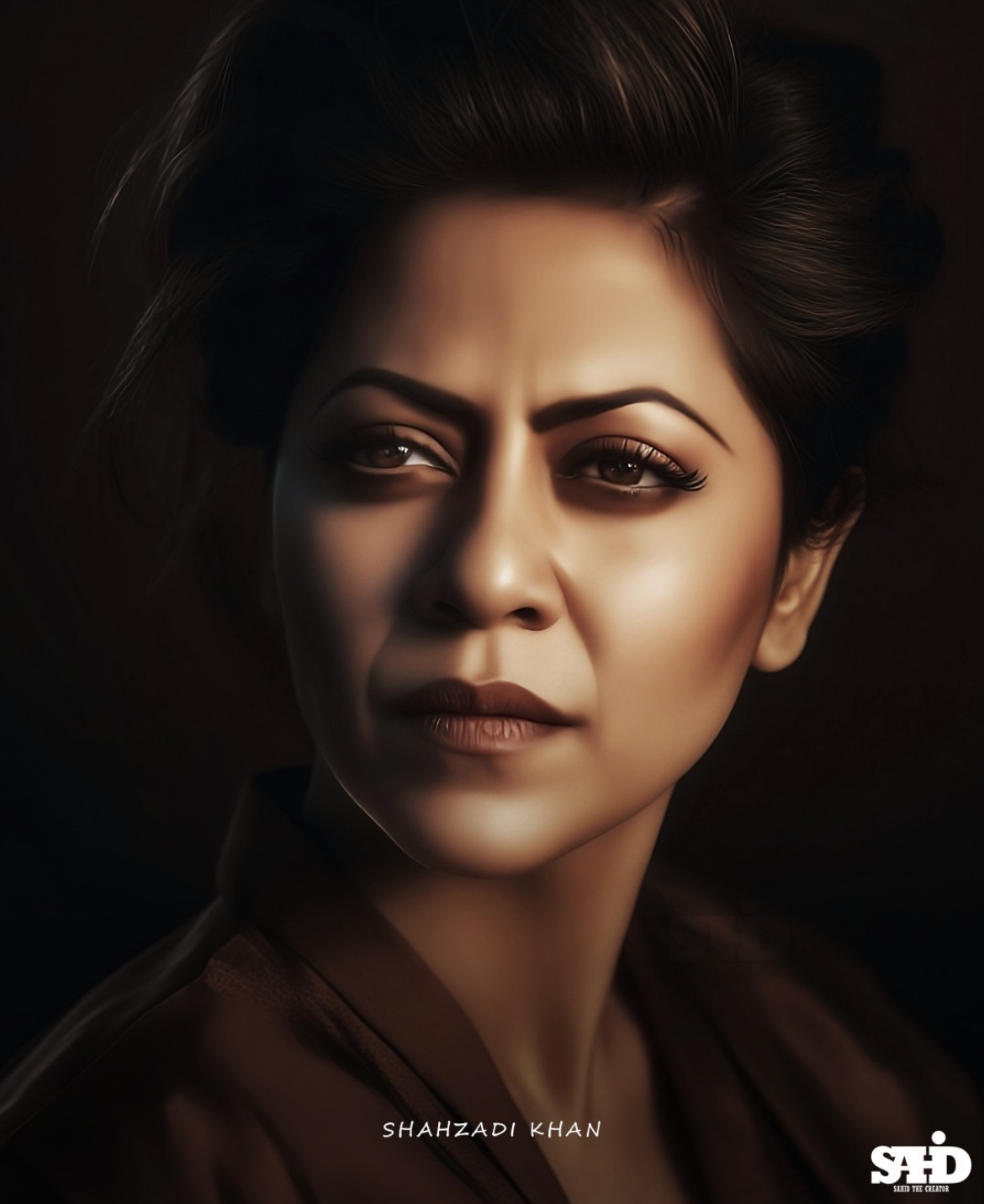 AI Photos Of Bollywood Actors As Women - Shah Rukh Khan