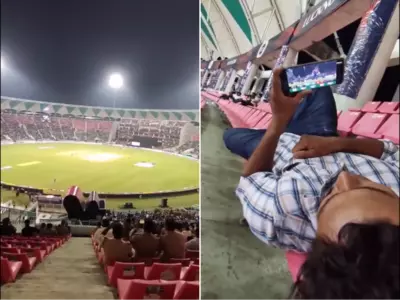 Ipl Fan Watched Match on Phone While at Stadium